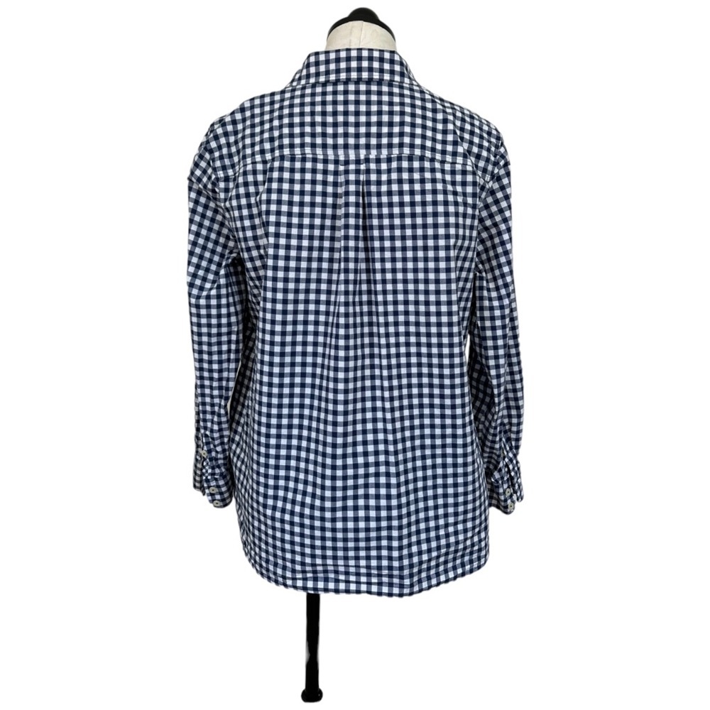 Talbots Women's Check Plaid Gingham Button Down Shirt Long Sleeve Size 1X - Picture 6 of 13